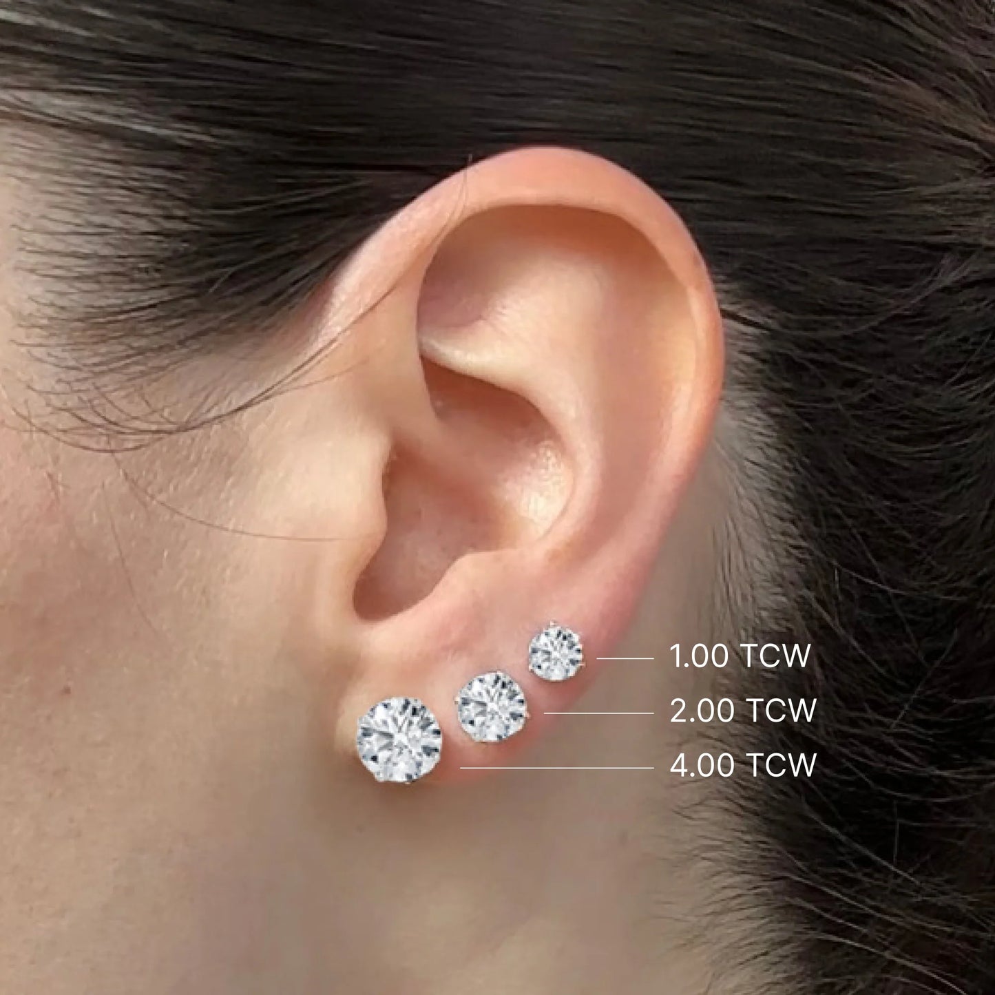 4Tcw Royal Sparkle Studs – Effortless Glamour